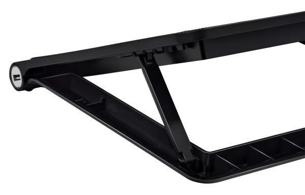 Подставка для ноутбука Buro BU-LCP170-B214 17"398x300x29мм 2xUSB 2x 140ммFAN 926г металлическая сетка/пластик черный