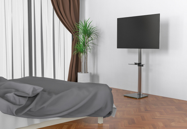 Стойка для телевизора Cactus CS-VM-ST97-D черный 37"-70" макс.68кг напольный