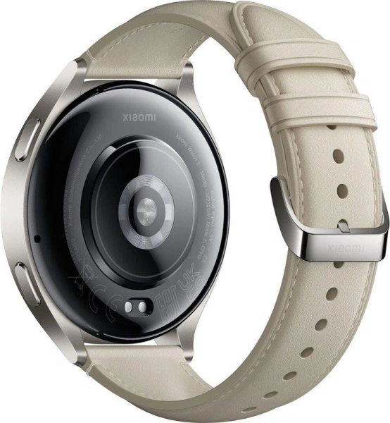 Смарт-часы Xiaomi Watch 2 1.43" AMOLED корп.серый рем.белый разм.брасл.:140-210мм (BHR9306G)