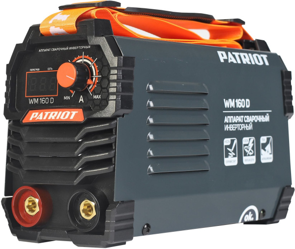 Сварочный аппарат Patriot WM160D инвертор ММА 6.8кВт