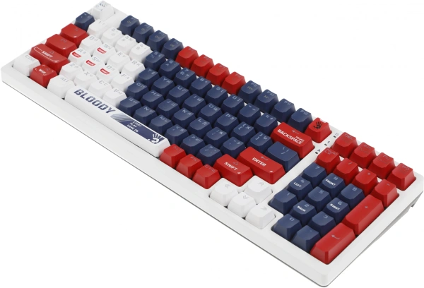Клавиатура A4Tech Bloody S98 Sports Navy BLMS Plus механическая синий/белый USB for gamer LED (S98 S