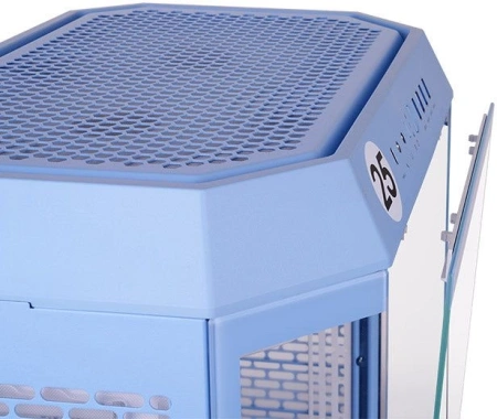 Корпус Thermaltake The Tower 600 Hydrangea голубой без БП ATX 13x120mm 9x140mm 4xUSB3.0 audio bott PSU