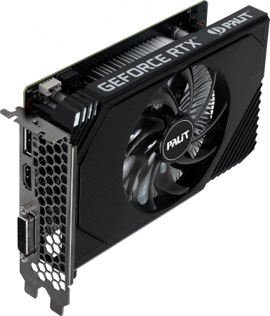 Видеокарта Palit PCI-E 4.0 RTX3050 STORMX OC NV RTX3050 6Gb 96bit GDDR6 1042/14000 DVIx1/HDMIx1/DPx1