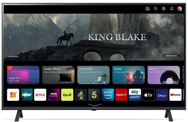 Телевизор LED LG 43" 43UR78006LK.ARUG черный 4K Ultra HD 50Hz DVB-T DVB-T2 DVB-C DVB-S DVB-S2 USB WiFi Smart TV