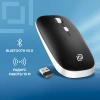 Мышь Оклик 599MWB черный оптическая (1600dpi) silent беспроводная BT/Radio USB для ноутбука (4but)