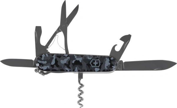 Нож перочинный Victorinox Huntsman (1.3713.942) 91мм 15функц. морской камуфляж карт.коробка