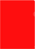 Папка-уголок Бюрократ -E310N/1RED непрозрачный A4 пластик 0.18мм красный
