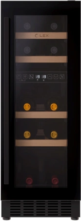 Винный шкаф Lex LWD3017BL dual zone 1-нокамерн. черный