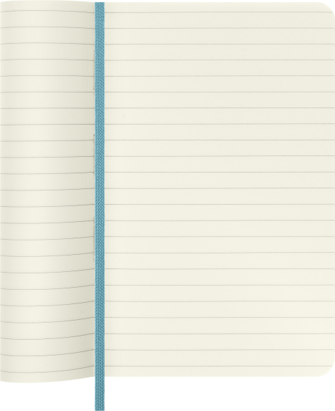 Блокнот Moleskine CLASSIC SOFT QP611B35 Pocket 90x140мм 192стр. линейка мягкая обложка голубой
