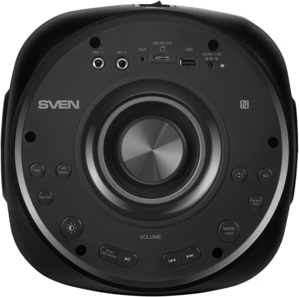 Колонка порт. Sven AC PS-770 черный 100W 1.0 BT/3.5Jack 10м 4400mAh (АС PS-770)