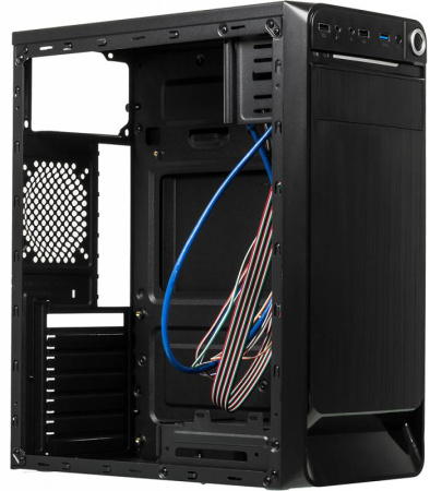 Корпус Accord E-01 черный без БП ATX 1x80mm 1x92mm 2x120mm 2xUSB2.0 1xUSB3.0 audio