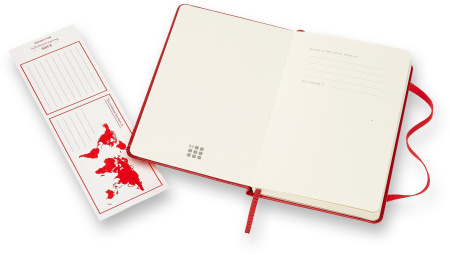Блокнот Moleskine CLASSIC MM710R Pocket 90x140мм 192стр. линейка твердая обложка красный