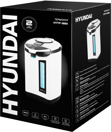 Термопот Hyundai HYTP-3850 6л. 750Вт белый/черный