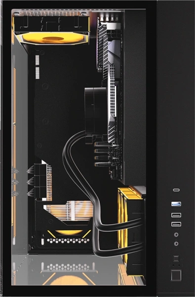 Корпус Formula Crystal Z9 FLOE черный без БП ATX 2xUSB3.0 audio bott PSU