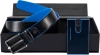 Набор подарочный мужской Piquadro Blue Square CUBOX15B2R/BLU2 ремень/чехол для кредитных карт синий натур.кожа