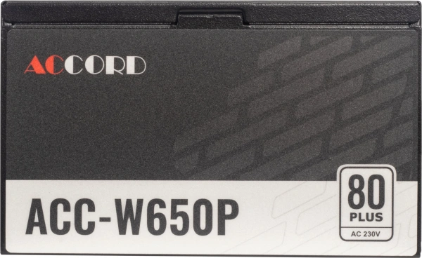 Блок питания Accord ATX 650W ACC-W650P 80 PLUS WHITE (20+4pin) 120mm fan 6xSATA RTL