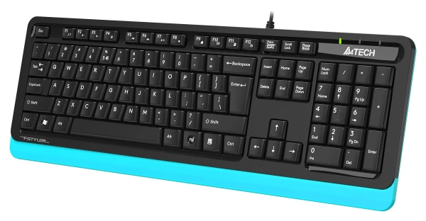 Клавиатура A4Tech Fstyler FKS10 черный/синий USB
