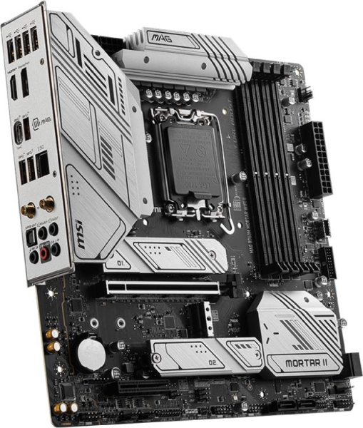 Материнская плата MSI MAG B760M MORTAR WIFI II Soc-1700 Intel B760 4xDDR5 mATX AC`97 8ch(7.1) 2.5Gg+