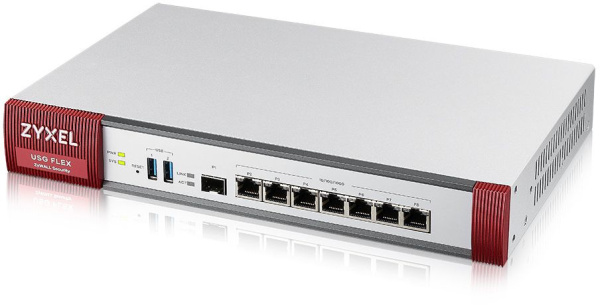 Межсетевой экран Zyxel USGFLEX500-RU0102F 10/100/1000BASE-TX/SFP серебристый
