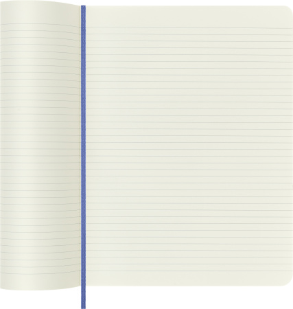 Блокнот Moleskine CLASSIC SOFT QP621B42 XLarge 190х250мм 192стр. линейка мягкая обложка голубая гортензия