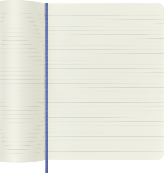 Блокнот Moleskine CLASSIC SOFT QP621B42 XLarge 190х250мм 192стр. линейка мягкая обложка голубая гортензия