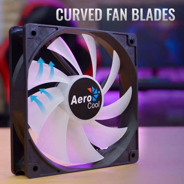 Вентилятор Aerocool Frost 12 120x120mm 3-pin 4-pin (Molex)24dB 160gr LED Ret