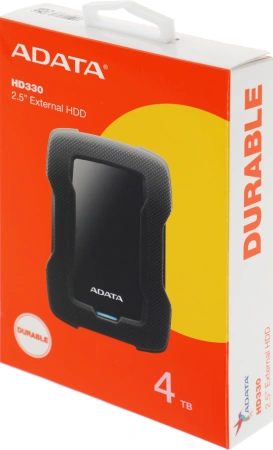 Жесткий диск A-Data USB 3.0 4Tb AHD330-4TU31-CBK HD330 DashDrive Durable 2.5" черный