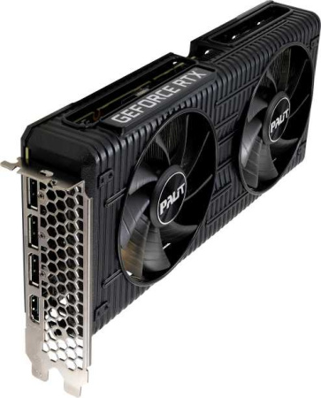 Видеокарта Palit PCI-E 4.0 PA-RTX3060 DUAL 12G NVIDIA GeForce RTX 3060 12288Mb 192 GDDR6 1320/15000 HDMIx1 DPx3 HDCP Ret