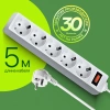 Сетевой фильтр Defender ES 5м (5 розеток) белый