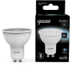Лампа светодиодная Gauss 101506209 9Вт цок.:GU10 (упак.:10шт) рефлек. 150B св.свеч.бел.нейт. MR16