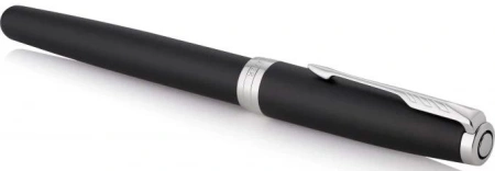 Ручка перьев. Parker Sonnet Core F529 (CW1931521) Matte Black CT F сталь нержавеющая подар.кор.