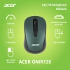 Мышь Acer OMR135 зеленый оптическая (1000dpi) беспроводная USB для ноутбука (2but)