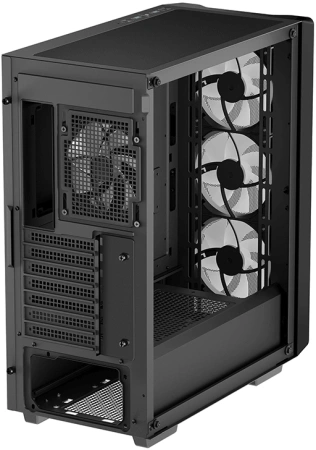 Корпус Deepcool CC560 Mesh V2 черный без БП ATX 4x120mm 5x140mm 2xUSB3.0 audio bott PSU