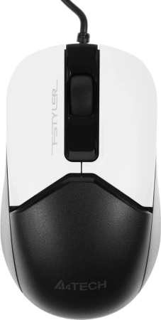 Мышь A4Tech Fstyler FM12 Panda белый/черный оптическая (1200dpi) USB (3but)