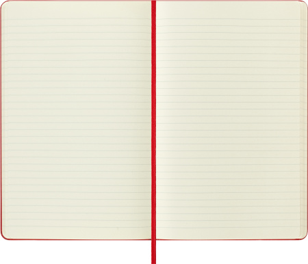 Блокнот Moleskine CLASSIC QP060R Large 130х210мм 240стр. линейка твердая обложка красный