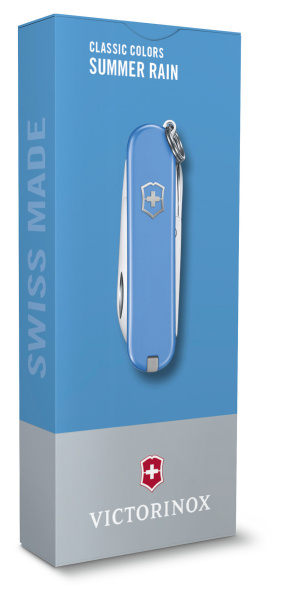 Нож перочинный Victorinox Classic Summer Rain (0.6223.28G) 58мм 7функц. карт.коробка