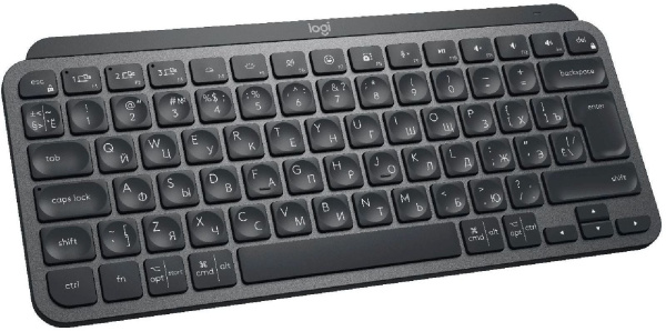 Клавиатура Logitech MX Keys Mini темно-серый/черный USB беспроводная BT/Radio LED