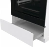 Плита Комбинированная Gorenje GKS6C71WF белый (металлическая крышка) реш.чугун
