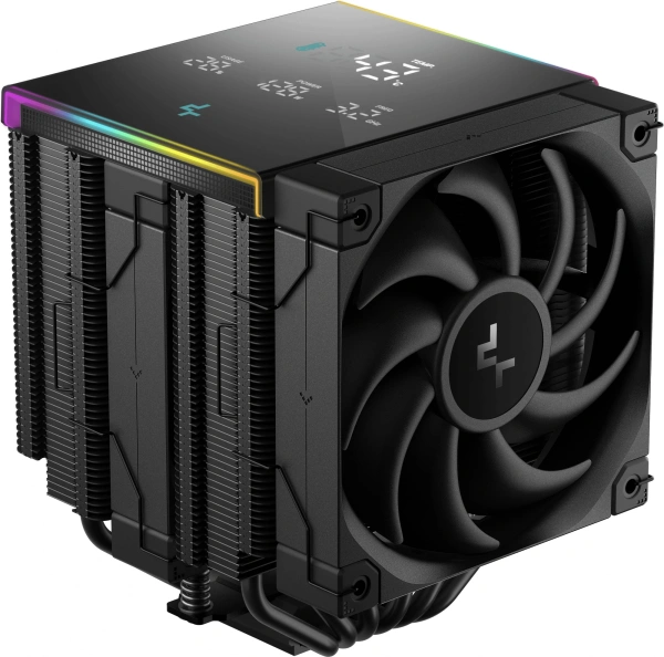Устройство охлаждения(кулер) Deepcool AK620 Digital Pro Soc-AM5/AM4/1151/1200/2066/1700 черный 4-pin 25dB Al+Cu LCD 260W 1491gr Ret (R-AK620-BKAPMN-G)