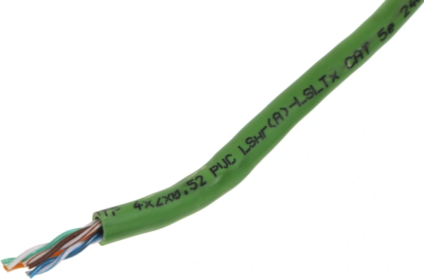 Кабель информационный Rexant 01-0061-R кат.5E UTP 4 пары 24AWG нг(А)-LSLTx внутренний 305м зеленый