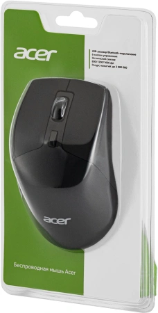 Мышь Acer OMR170 черный оптическая (1600dpi) беспроводная BT/Radio USB (5but)