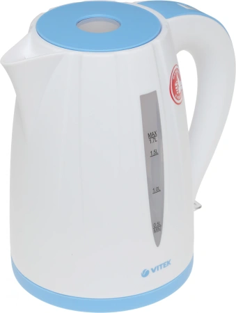 Чайник электрический Vitek VT-7031 1.7л. 2200Вт белый корпус: пластик