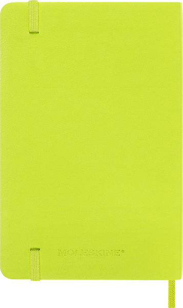 Блокнот Moleskine CLASSIC SOFT QP611C2 Pocket 90x140мм 192стр. линейка мягкая обложка лайм