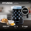 Чайник электрический Hyundai HYK-G2012 1.7л. 2000Вт черный/прозрачный (корпус: пластик)