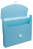 Портфель Бюрократ Pastel PASTPP01BLUE 1 отдел. A4 пластик 0.7мм голубой