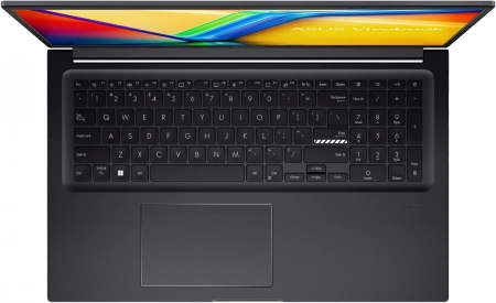 Ноутбук Asus VivoBook 17X M3704YA-AU052 Ryzen 7 7730U 16Gb SSD512Gb AMD Radeon 17.3" IPS FHD (1920x1080) noOS black WiFi BT Cam (90NB1192-M00200)