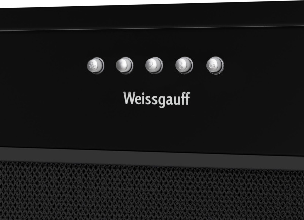 Вытяжка встраиваемая Weissgauff Alpha 50 PB BL черный управление: кнопочное (1 мотор)