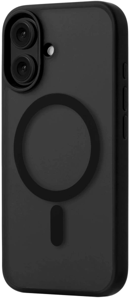 Чехол (клип-кейс) uBear для Apple iPhone 16 Cloud with MagSafe черный (CS427BL61MT-I24M)