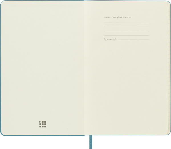 Блокнот Moleskine CLASSIC QP060B35 Large 130х210мм 240стр. линейка твердая обложка голубой