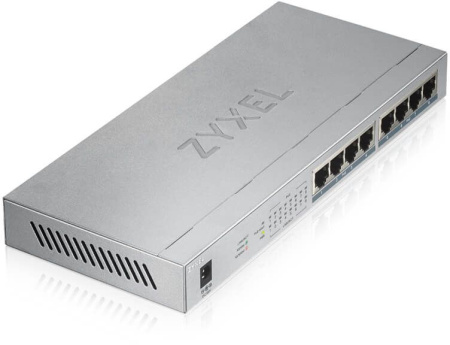 Коммутатор Zyxel GS1008HP GS1008HP-EU0101F 8G 8PoE 8PoE+ 60W неуправляемый